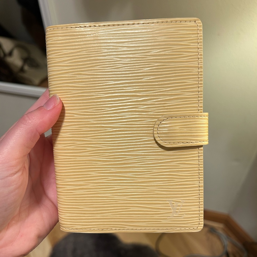 RARE/Vintage Louis Vuitton Epi Agenda // Pastel Yellow